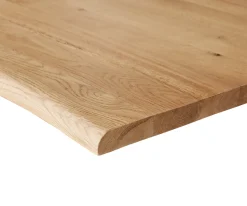 EsstischplatteEdge 200x100x2,5-3Eiche Natur Live- Sofort versandfertig