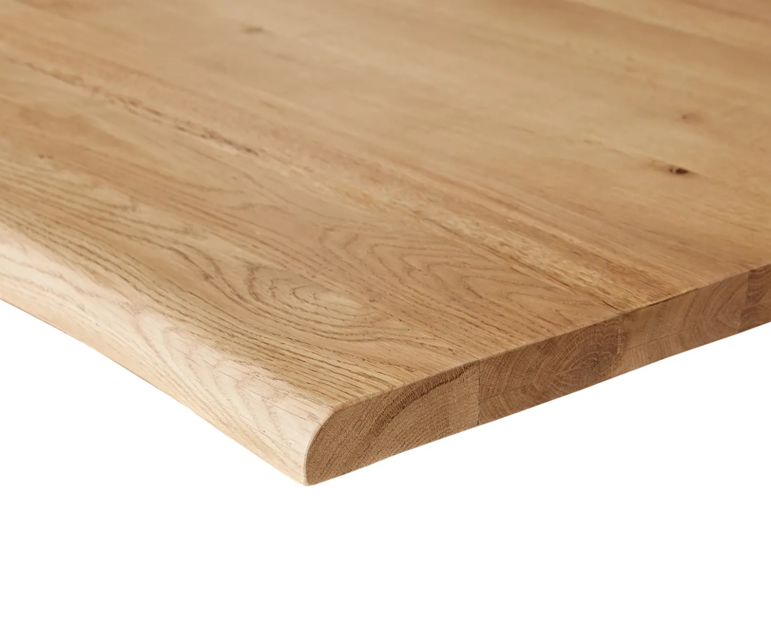 EsstischplatteEdge 200x100x2,5-3Eiche Natur Live- Sofort versandfertig