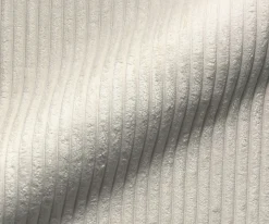 EsszimmerstuhlAbelia-Flex mit Armlehnen Cord Beige Kreuzgestell kantig Schwarz Sofort versandfertig
