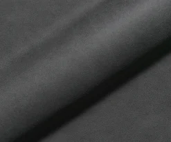 EsszimmerstuhlIlia-Flex mit Armlehnen Mikrofaser Anthrazit Vintage Kreuzgestell kantig Schwarz Sofort versandfertig