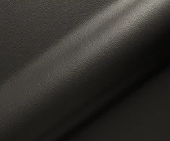 EsszimmerstuhlZelia-Flex mit Armlehnen Echt-Leder Schwarz Kreuzgestell breit Edelstahl Taschenfederkern Sofort versandfertig