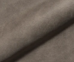 EsszimmerstuhlZelia-Flex mit Armlehnen Mikrofaser Taupe Vintage Kreuzgestell breit Edelstahl Taschenfederkern Sofort versandfertig