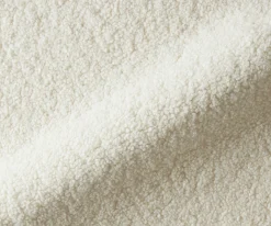 FreischwingerAlja-Flex mit Armlehnen Teddystoff Beige Freischwinger flach Weiß Taschenfederkern Sofort versandfertig