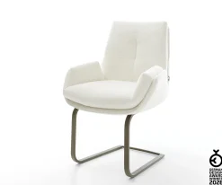FreischwingerClea-Flex Bouclé Soft Beige Freischwinger flach Effektfinish Titan Sofort versandfertig