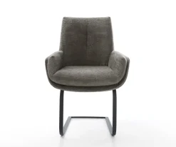 FreischwingerClea-Flex Bouclé Soft Schlamm Freischwinger flach Schwarz Sofort versandfertig