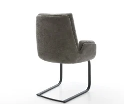 FreischwingerClea-Flex Bouclé Soft Schlamm Freischwinger flach Schwarz Sofort versandfertig