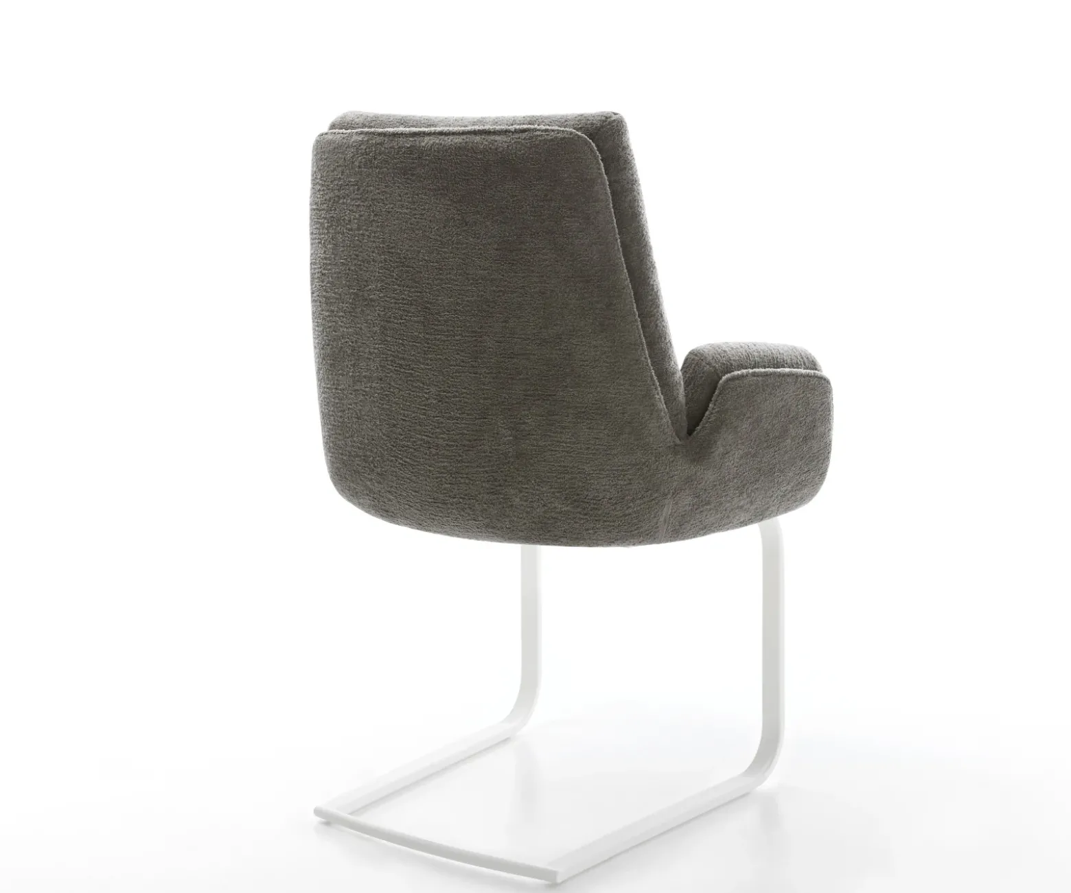 FreischwingerClea-Flex Bouclé Soft Schlamm Freischwinger flach Weiß Sofort versandfertig