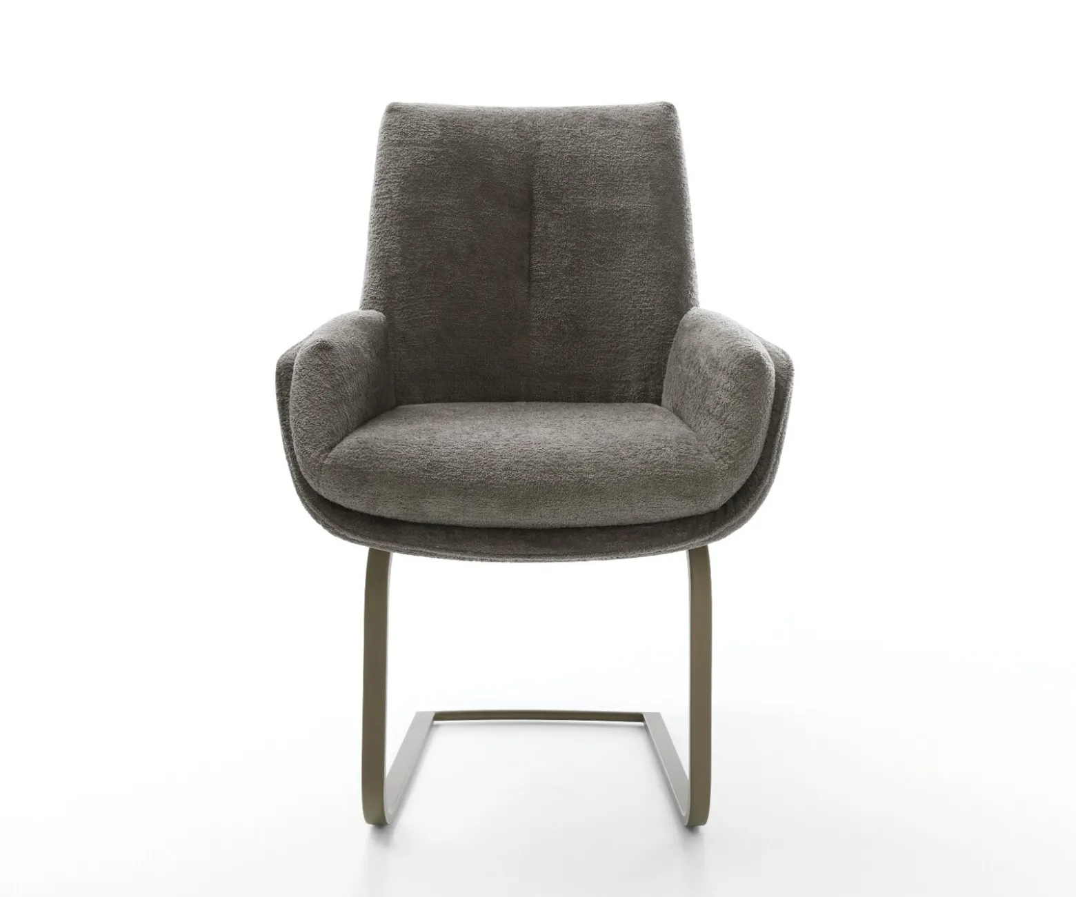FreischwingerClea-Flex Bouclé Soft Schlamm Freischwinger flach Effektfinish Titan Sofort versandfertig