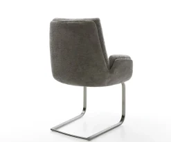 FreischwingerClea-Flex Bouclé Soft Schlamm Freischwinger flach Graphit Sofort versandfertig
