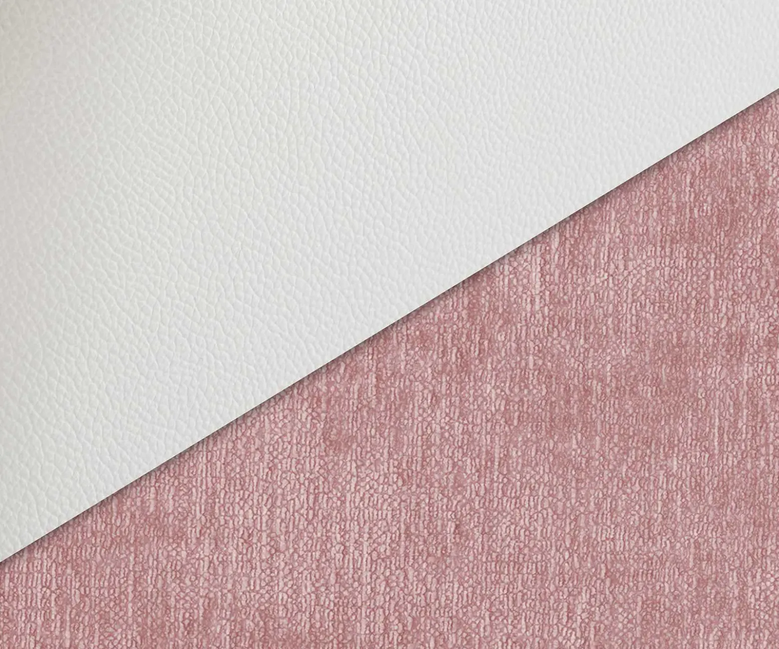 FreischwingerClea-Flex Materialmix Echtleder Weiß-Rosé Freischwinger flach Weiß Sofort versandfertig