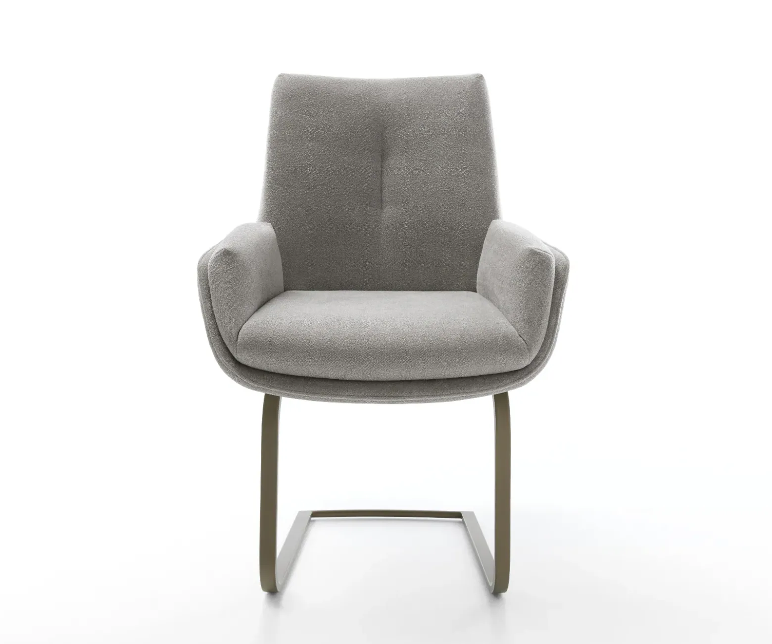 FreischwingerClea-Flex Strukturstoff Soft Grau Freischwinger flach Effektfinish Titan Sofort versandfertig
