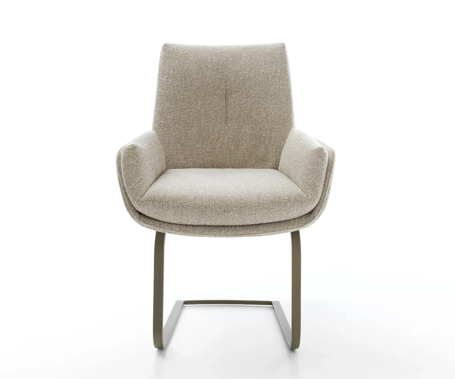 FreischwingerClea-Flex Webstoff Soft Beige Freischwinger flach Effektfinish Titan Sofort versandfertig