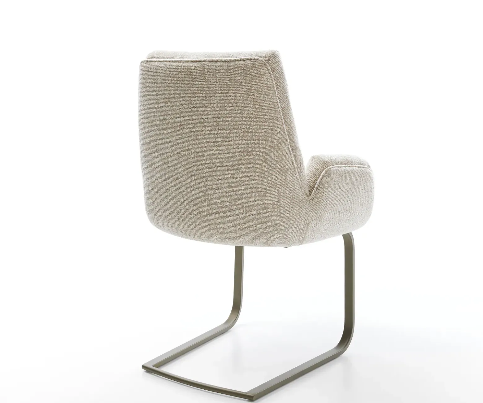 FreischwingerClea-Flex Webstoff Soft Beige Freischwinger flach Effektfinish Titan Sofort versandfertig