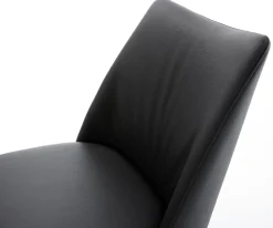 FreischwingerElso-Flex Echt-Leder Schwarz Freischwinger flach Schwarz Taschenfederkern Sofort versandfertig