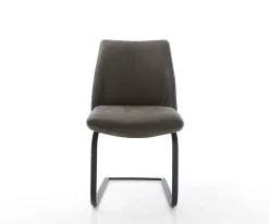 FreischwingerElso-Flex Mikrofaser Anthrazit Vintage Freischwinger flach Schwarz Taschenfederkern Sofort versandfertig