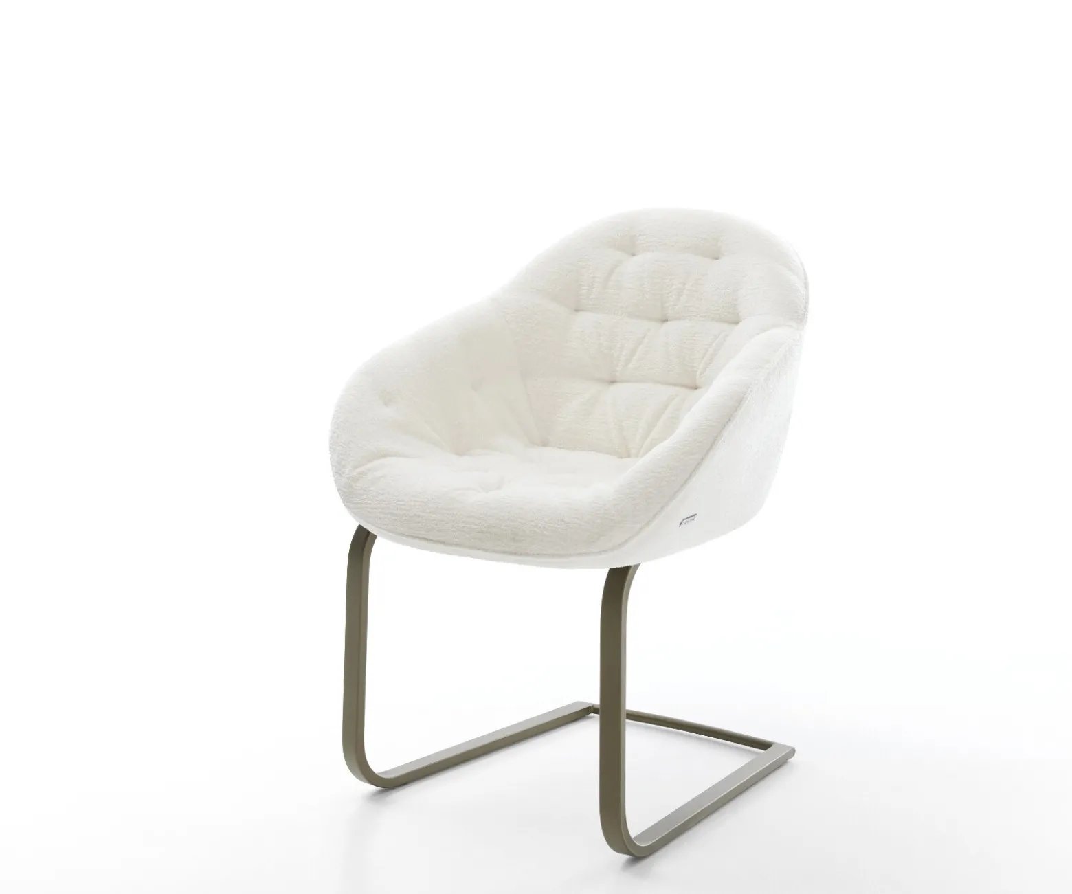 FreischwingerGaio-Flex Bouclé Soft Beige Freischwinger flach Effektfinish Titan Sofort versandfertig
