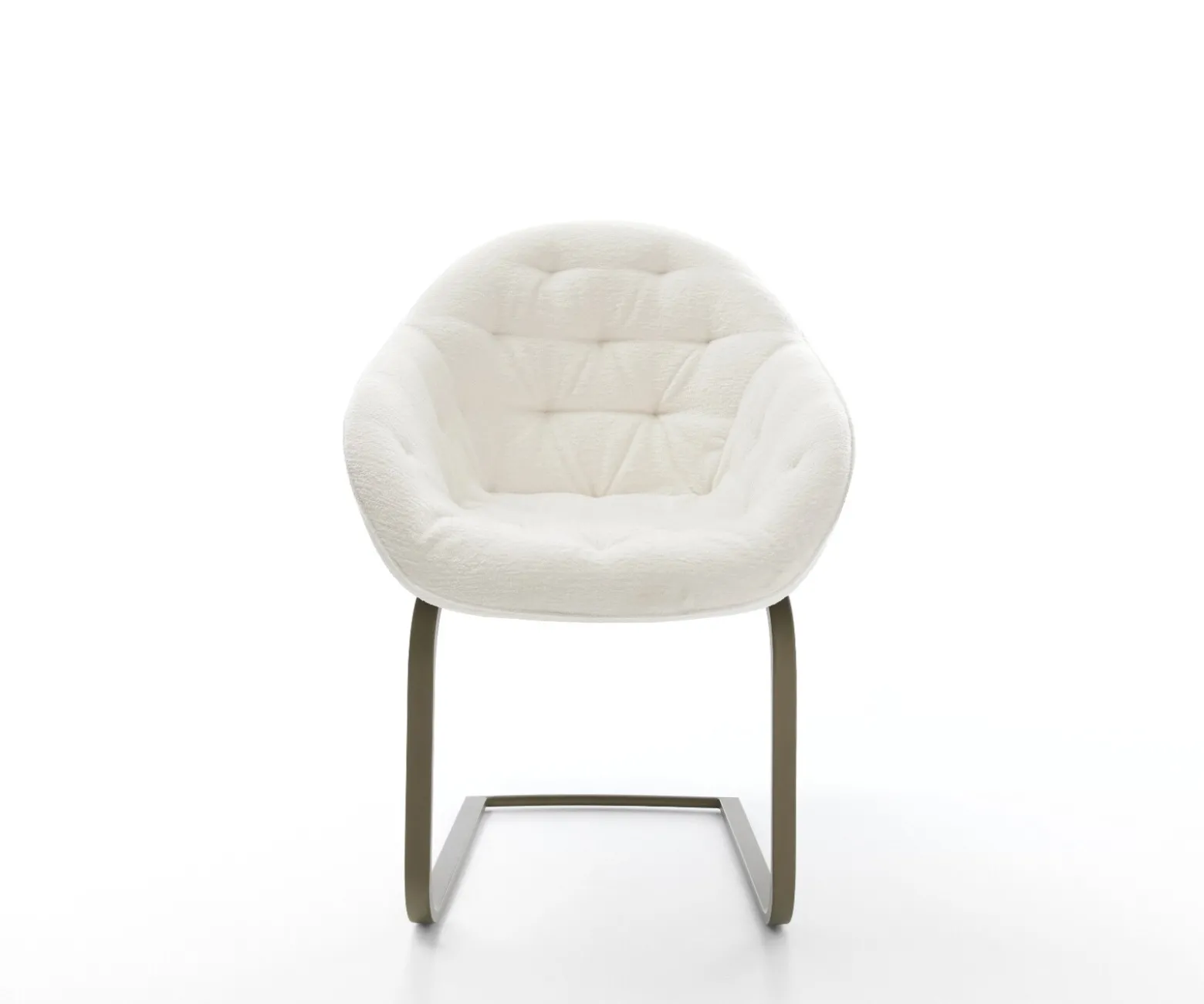 FreischwingerGaio-Flex Bouclé Soft Beige Freischwinger flach Effektfinish Titan Sofort versandfertig