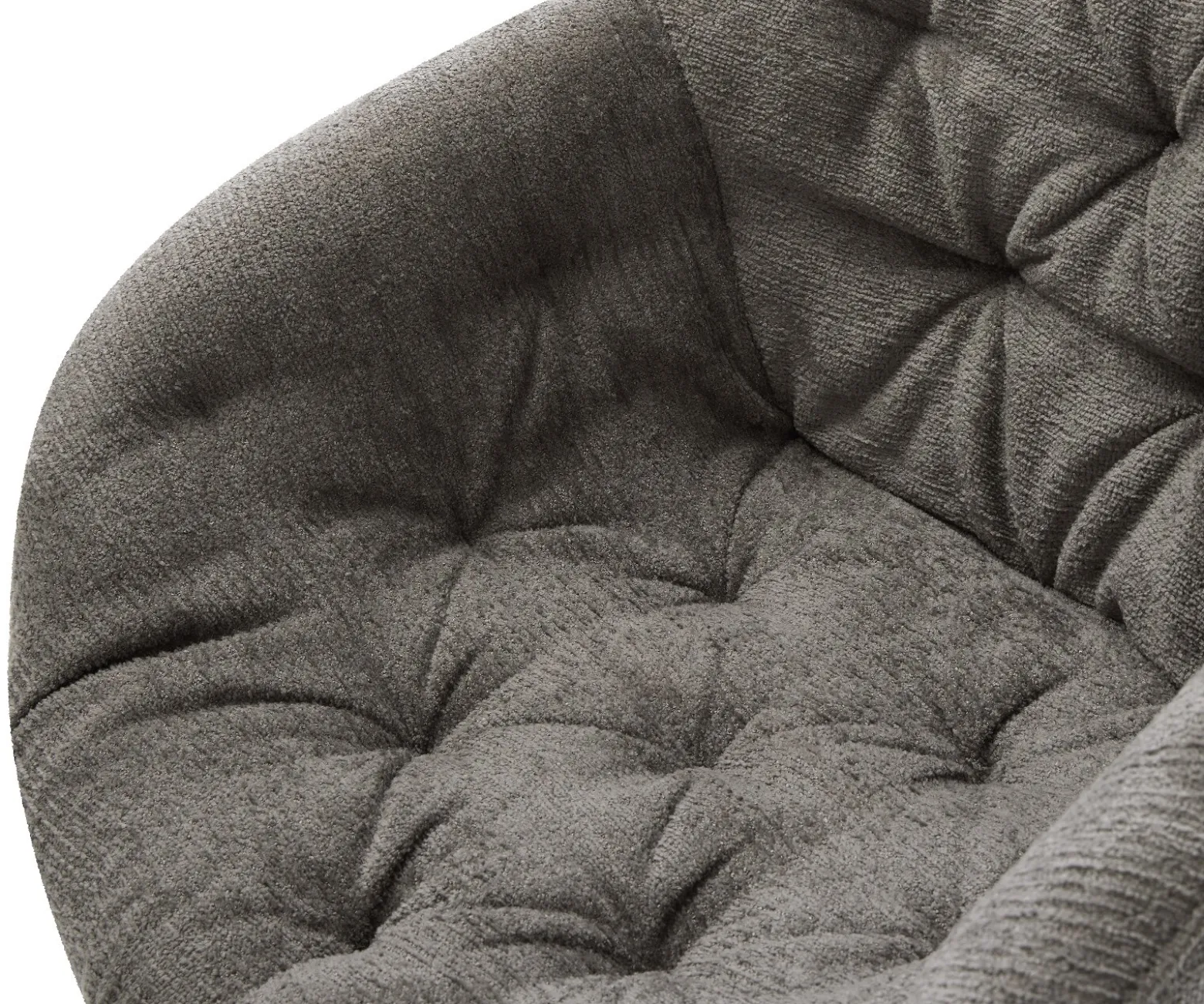 FreischwingerGaio-Flex Bouclé Soft Schlamm Freischwinger flach Edelstahl Sofort versandfertig