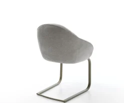 FreischwingerGaio-Flex Strukturstoff Soft Grau Freischwinger flach Effektfinish Titan Sofort versandfertig