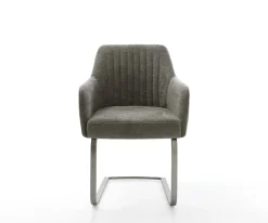 FreischwingerGreg-Flex Bouclé Soft Schlamm Freischwinger flach Graphit Taschenfederkern Sofort versandfertig