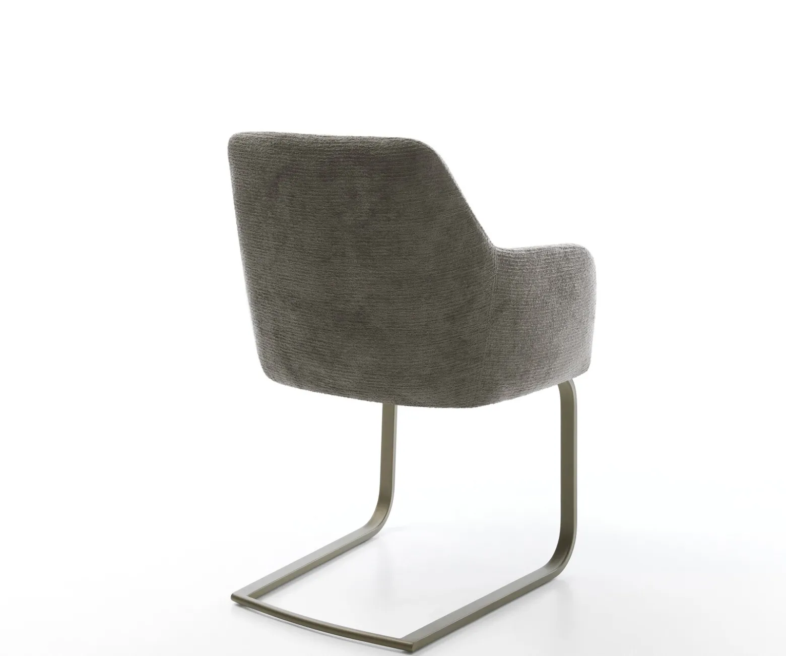 FreischwingerGreg-Flex Bouclé Soft Schlamm Freischwinger flach Effektfinish Titan Taschenfederkern Sofort versandfertig