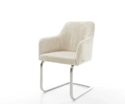 FreischwingerGreg-Flex Cord Beige Freischwinger flach Edelstahl Taschenfederkern Sofort versandfertig