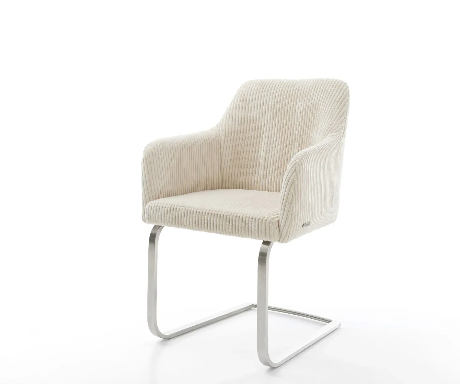 FreischwingerGreg-Flex Cord Beige Freischwinger flach Edelstahl Taschenfederkern Sofort versandfertig