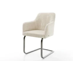 FreischwingerGreg-Flex Cord Beige Freischwinger flach Graphit Taschenfederkern Sofort versandfertig