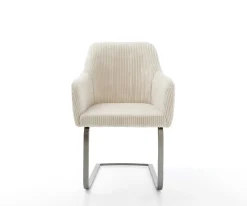 FreischwingerGreg-Flex Cord Beige Freischwinger flach Graphit Taschenfederkern Sofort versandfertig