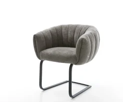 FreischwingerJada-Flex Bouclé Soft Schlamm Freischwinger flach Schwarz Taschenfederkern Sofort versandfertig