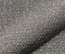FreischwingerJova-Flex mit Armlehnen Bouclé Silbergrau Freischwinger flach Schwarz Taschenfederkern Sofort versandfertig