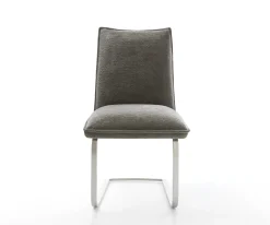 FreischwingerLelio-Flex Bouclé Soft Schlamm Freischwinger flach Edelstahl Taschenfederkern Sofort versandfertig