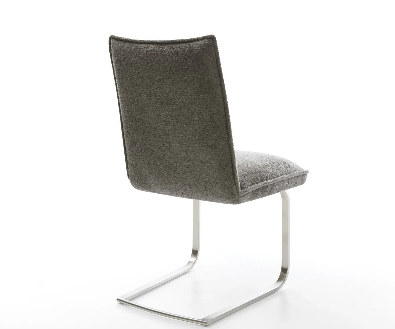 FreischwingerLelio-Flex Bouclé Soft Schlamm Freischwinger flach Edelstahl Taschenfederkern Sofort versandfertig