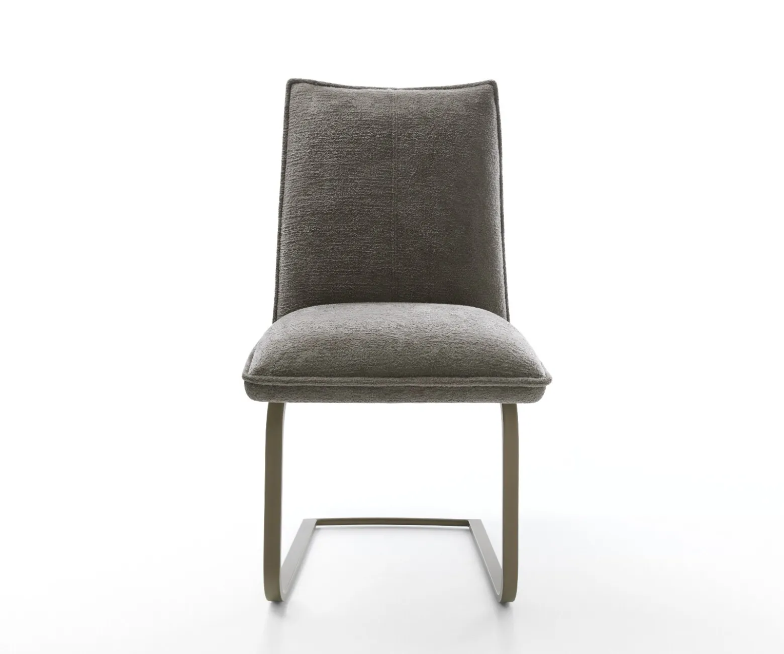 FreischwingerLelio-Flex Bouclé Soft Schlamm Freischwinger flach Effektfinish Titan Taschenfederkern Sofort versandfertig
