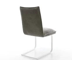 FreischwingerLelio-Flex Bouclé Soft Schlamm Freischwinger flach Weiß Taschenfederkern Sofort versandfertig