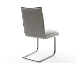 FreischwingerLelio-Flex Strukturstoff Soft Grau Freischwinger flach Graphit Taschenfederkern Sofort versandfertig