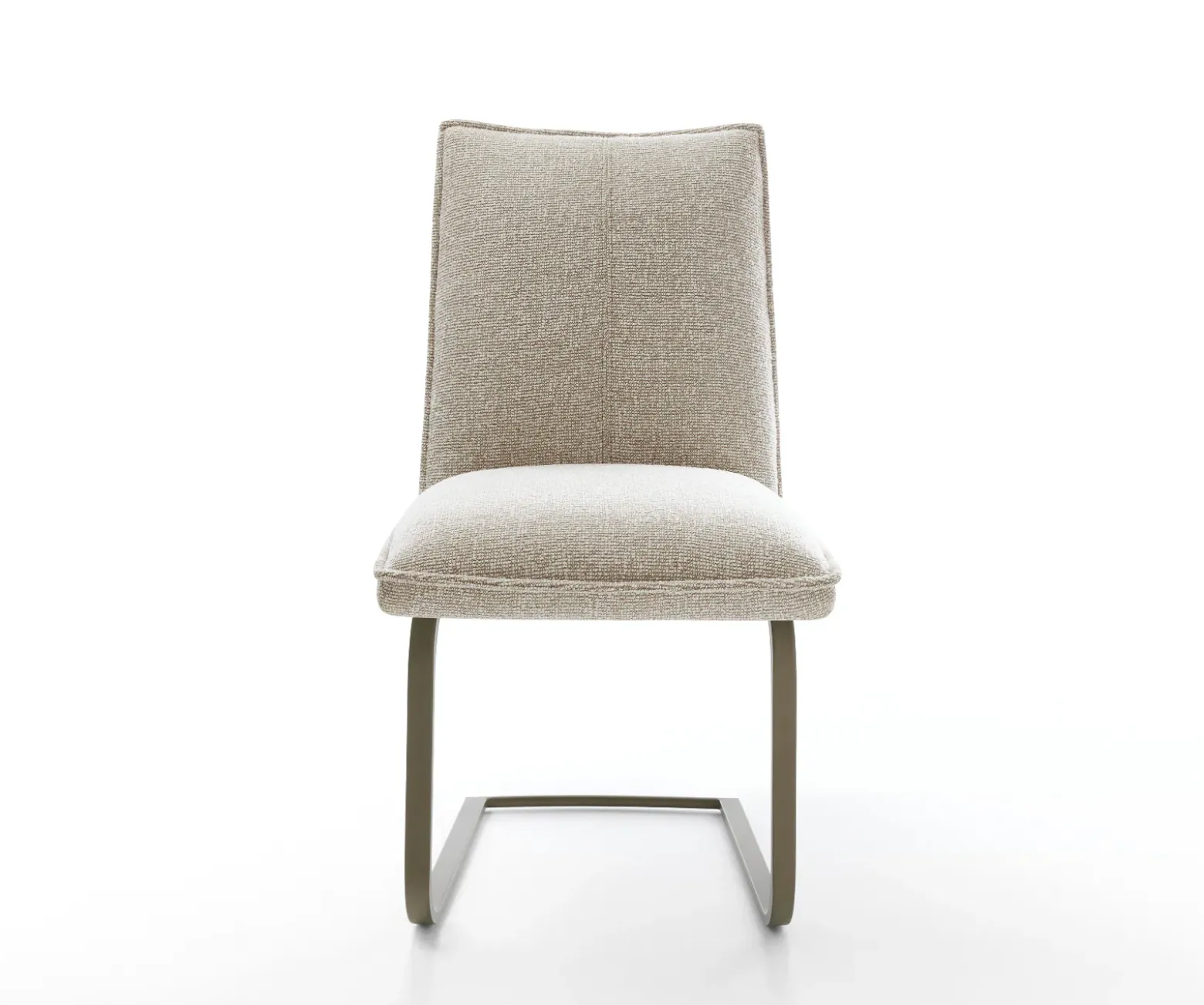 FreischwingerLelio-Flex Webstoff Soft Beige Freischwinger flach Effektfinish Titan Taschenfederkern Sofort versandfertig