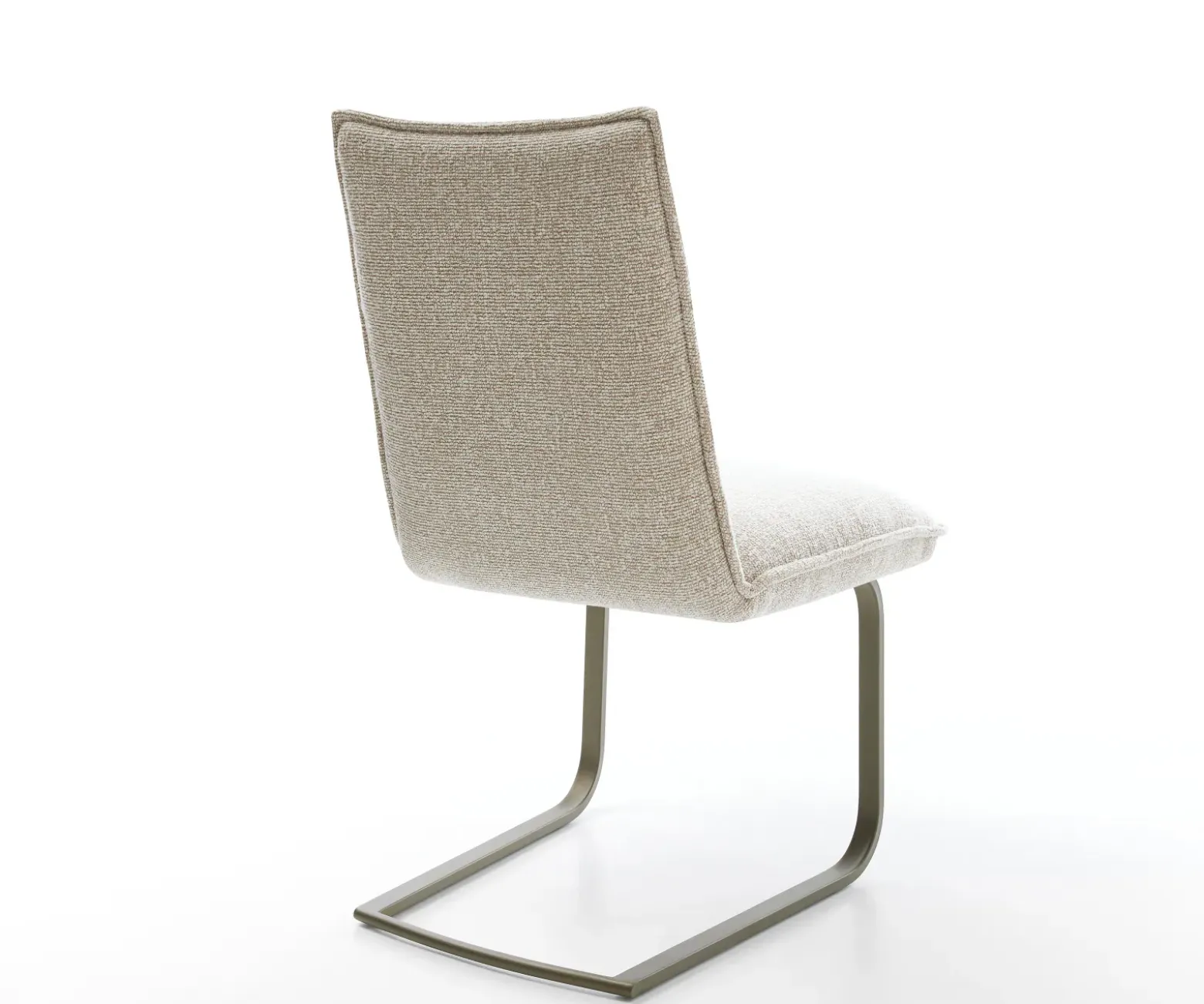 FreischwingerLelio-Flex Webstoff Soft Beige Freischwinger flach Effektfinish Titan Taschenfederkern Sofort versandfertig
