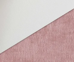 FreischwingerLuan-Flex mit Armlehnen Materialmix Echtleder Weiß-Rosé Freischwinger flach Weiß Sofort versandfertig