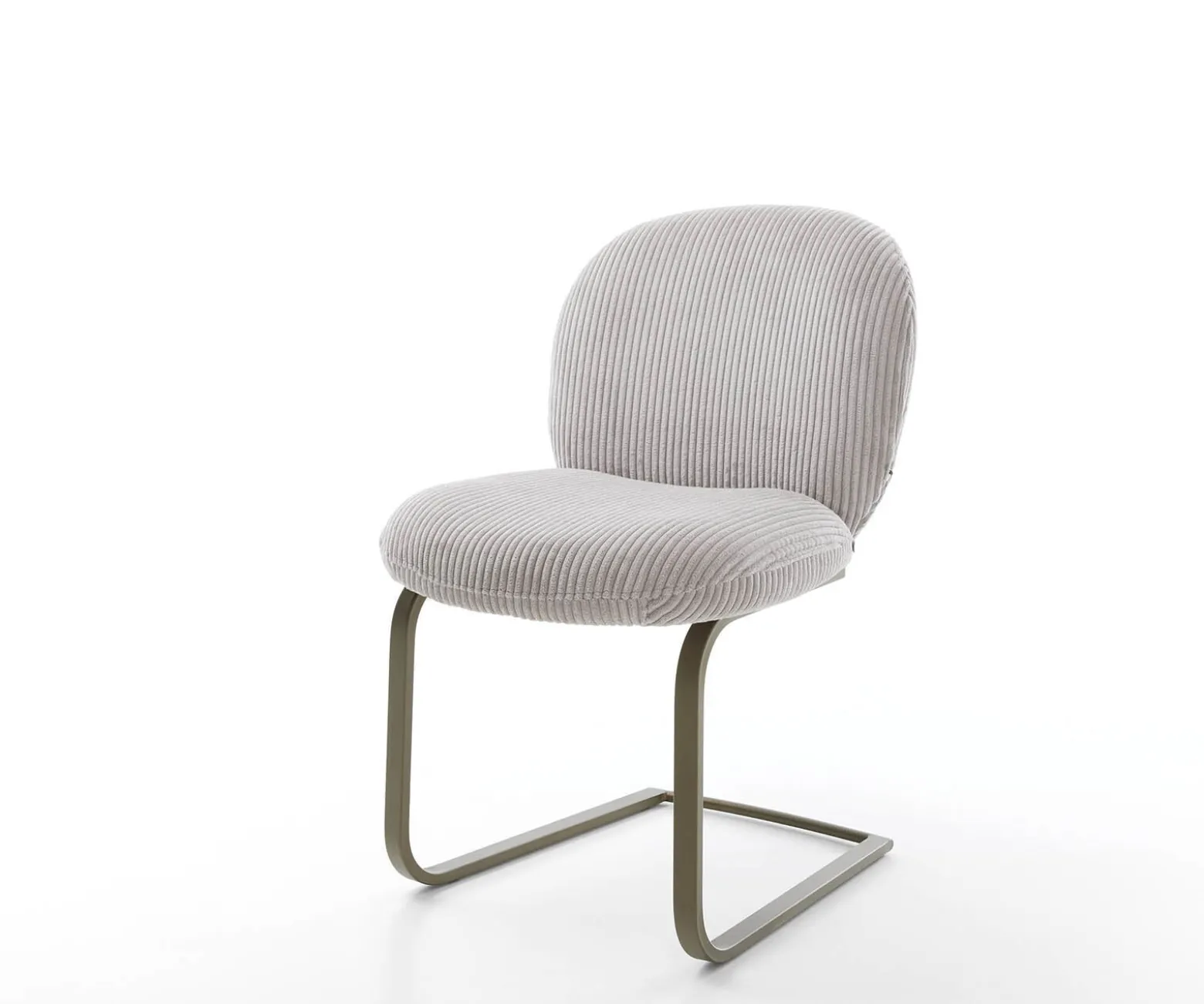FreischwingerNube-Flex Cord Silbergrau Freischwinger flach Effektfinish Titan Taschenfederkern Sofort versandfertig