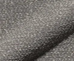 FreischwingerNube-Flex mit Armlehnen Bouclé Silbergrau Freischwinger flach Graphit Taschenfederkern Sofort versandfertig