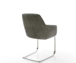 FreischwingerPejo-Flex Bouclé Soft Schlamm Freischwinger flach Edelstahl Taschenfederkern Sofort versandfertig