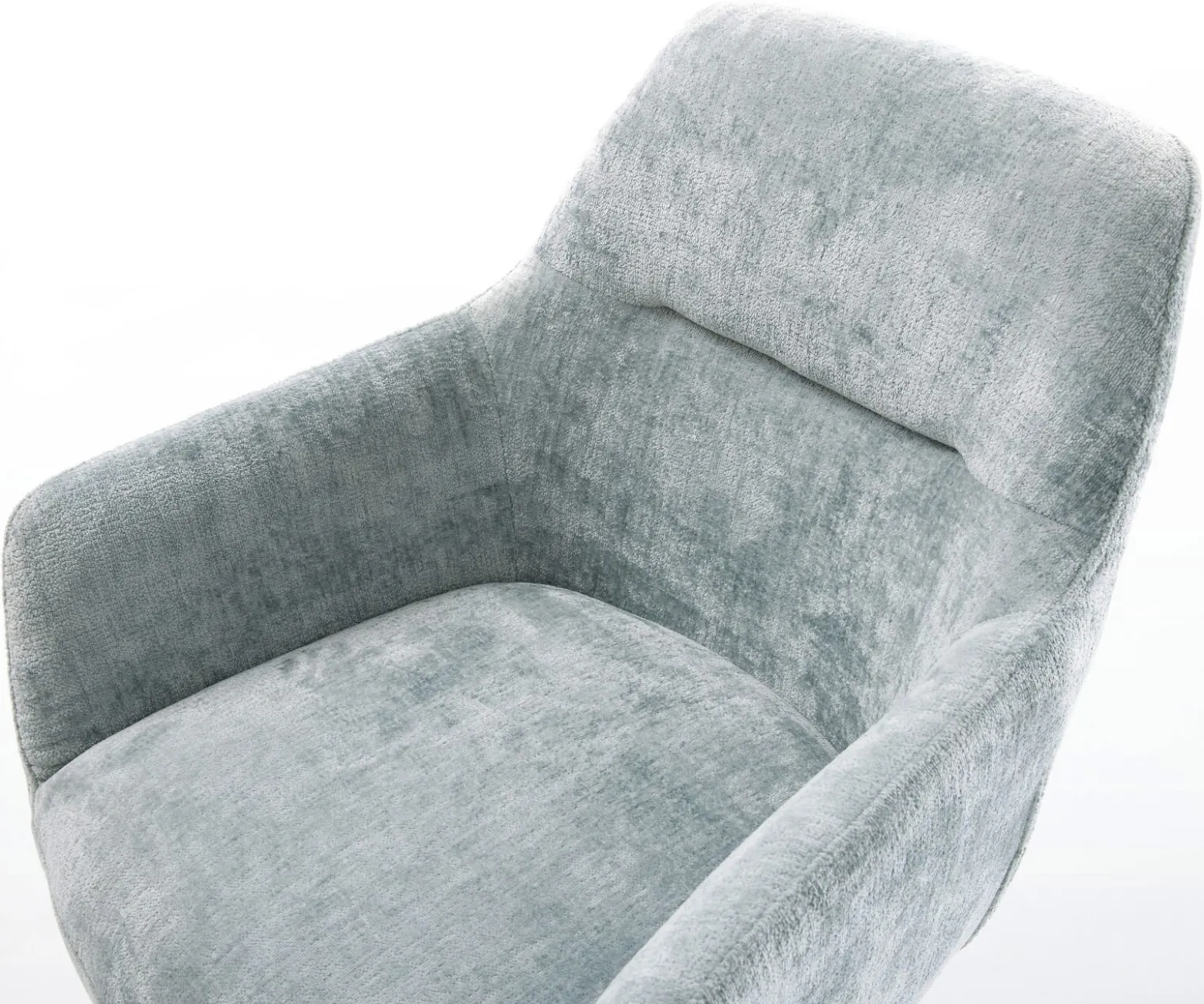FreischwingerPejo-Flex Chenille Pastellblau Freischwinger flach Edelstahl Taschenfederkern Sofort versandfertig