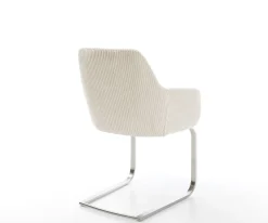 FreischwingerPejo-Flex Cord Beige Freischwinger flach Edelstahl Taschenfederkern Sofort versandfertig