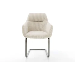 FreischwingerPejo-Flex Cord Beige Freischwinger flach Graphit Taschenfederkern Sofort versandfertig