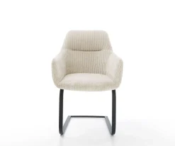 FreischwingerPejo-Flex Cord Beige Freischwinger flach Schwarz Taschenfederkern Sofort versandfertig