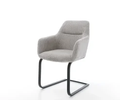 FreischwingerPejo-Flex Cord Silbergrau Freischwinger flach Schwarz Taschenfederkern Sofort versandfertig