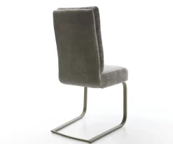 FreischwingerPela-Flex Bouclé Soft Schlamm Freischwinger flach Effektfinish Titan Taschenfederkern Sofort versandfertig