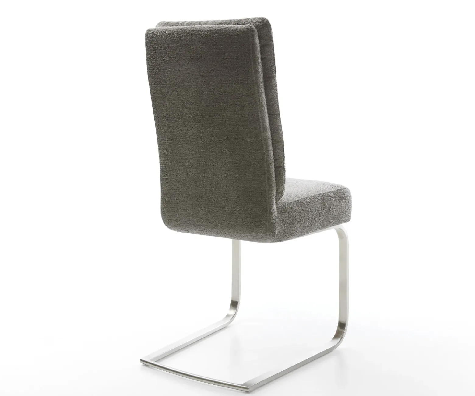 FreischwingerPela-Flex Bouclé Soft Schlamm Freischwinger flach Edelstahl Taschenfederkern Sofort versandfertig