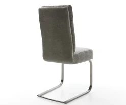 FreischwingerPela-Flex Bouclé Soft Schlamm Freischwinger flach Graphit Taschenfederkern Sofort versandfertig